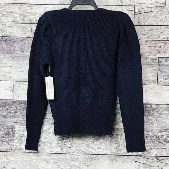 NWT RD Syle V-Neck Ribbed Sweater Navy - Picture 5 of 8